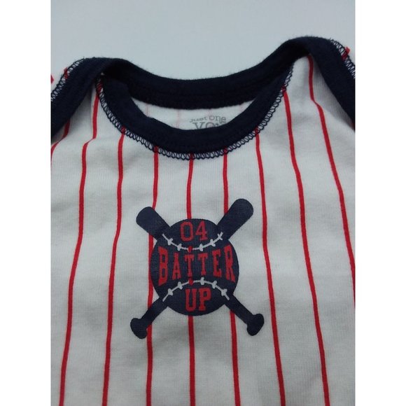 Carter's Infant Boys Baseball Batter Up Sports Theme Bodysuit Size 3 Months - Picture 2 of 6